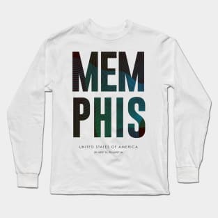 Memphis City typography Long Sleeve T-Shirt